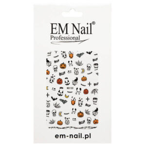 EM Nail Naklejki na paznokcie samoprzylepne Halloweenowe WG120 — zdjęcie 1
