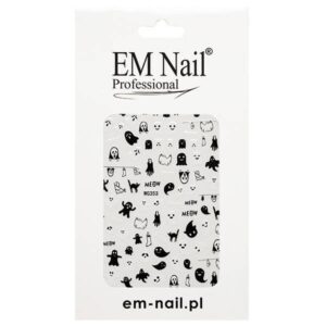 EM Nail Naklejki na paznokcie samoprzylepne Halloweenowe WG353 — zdjęcie 1