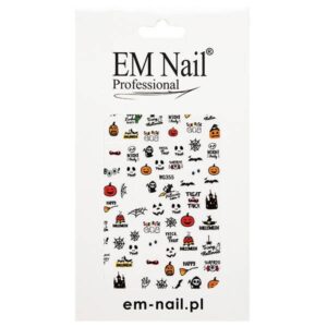 EM Nail Naklejki na paznokcie samoprzylepne Halloweenowe WG355 — zdjęcie 1