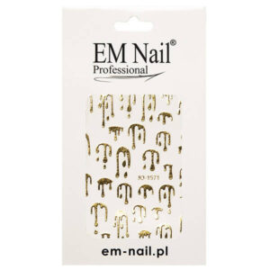 EM Nail Naklejki na paznokcie JO-1571- GOLD — zdjęcie 1