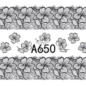 Naklejki wodne kwiaty - A650