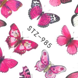 Naklejki wodne do paznokci motyle STZ 985 — zdjęcie 1