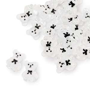 Ozdoby do paznokci misie 3D Molly Nails clear 20 szt