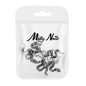 Ozdoby do paznokci węże 3D Molly Nails SZ-155 – 10 szt — zdjęcie 3
