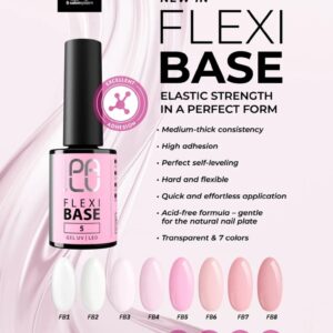 PALU Flexi Base 1 11g – bezkwasowa baza hybrydowa przezroczysta — zdjęcie 5