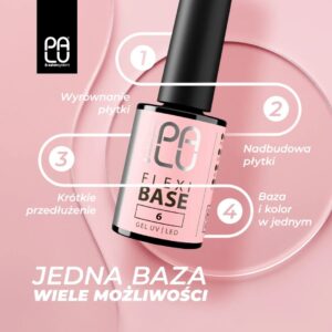 PALU Flexi Base 3 11g – subtelny rozbielony róż — zdjęcie 2