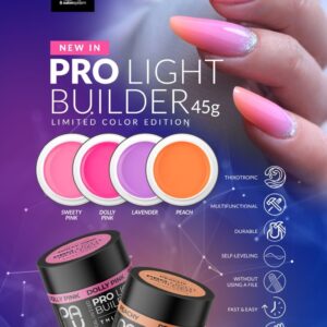 PALU Pro Light Builder Gel Peachy 45 g żel budujący — zdjęcie 9