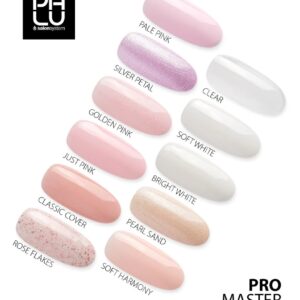 PALU Pro Master Bottle Gel Rose Flakes 11g – żel budujący z folią TPO-Free — zdjęcie 2