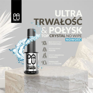 Palu Top Coat No Wipe Crystal 11 g – Top Hybrydowy Bez Przemywania TPO-FREE — zdjęcie 1