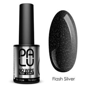 Palu Top No Wipe Flash Silver 11 g – Top Hybrydowy z Brokatem Srebrnym TPO-Free
