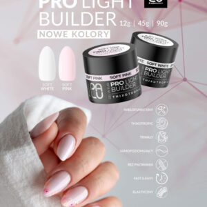 Palu Pro Light Builder Gel Soft White 90g – żel budujący mleczna biel TPO-Free — zdjęcie 3