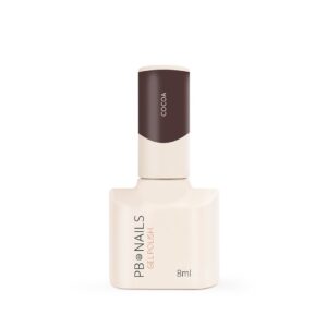 Lakier hybrydowy PB NAILS Cocoa 8 ml – chłodny głęboki brąz Melancholy