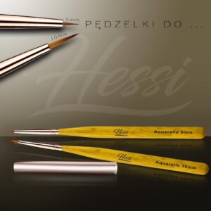 HESSI Pędzel Aquarelle 5 mm do Zdobień Akwarelowych — zdjęcie 1