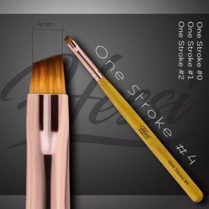 HESSI Pędzel ONE STROKE #4 – Pędzel do Zdobień One Stroke i Zhostovo — zdjęcie 1