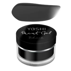 YOSHI Paint Gel Black – żel do zdobień paznokci 5 ml, intensywna czerń TPO-FREE