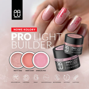 Palu Pro Light Builder Gel 45g Sparkling Pink żel budujący różowy TPO free — zdjęcie 3