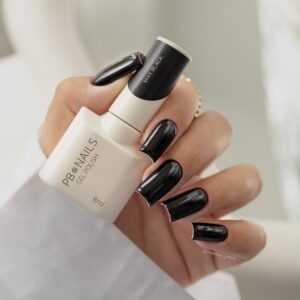 Lakier hybrydowy PB NAILS Max Black 8 ml – intensywna głęboka czerń — zdjęcie 2