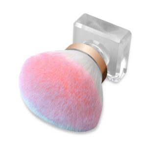 Clavier Pędzel do odpylania pyłu w etui, do paznokci, do makijażu, okrągły – rainbow — zdjęcie 3