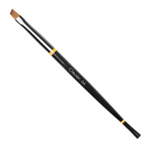 Clavier Pędzelek do żelu i akrylożelu - 04 skośny One Stroke - czarny