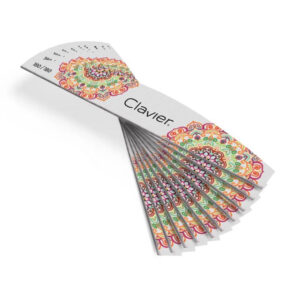 Clavier Pilnik do paznokci Slim , Łódka, Mandala- 180/180, szary 1szt.