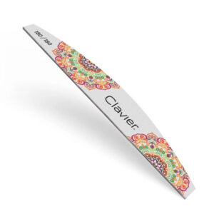 Clavier Pilnik do paznokci Slim , Łódka, Mandala- 180/180, szary 1szt. — zdjęcie 1