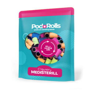 Clavier PodoRolls Medisterill nakładki ścierne do Pedicure, color mix – 50szt.
