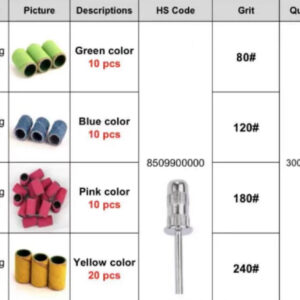 Clavier PodoRolls Medisterill nakładki ścierne do Pedicure, color mix – 50szt. — zdjęcie 2