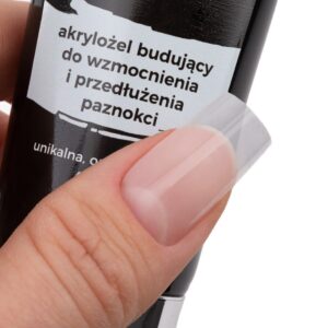 AllePaznokcie Powder Gel Clear 50ml Nr 01 – akrylożel budujący, HEMA/Di-HEMA Free — zdjęcie 1