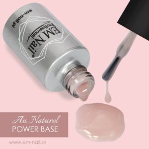 EM Nail Power Base Au Naturel 6ml – modelująca baza hybrydowa — zdjęcie 2