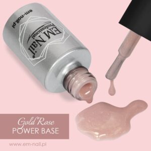 EM Nail Power Base Gold Rose 6ml — zdjęcie 3