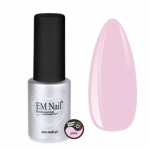 EM Nail Power Base Pink 6ml – modelująca baza hybrydowa UV LED