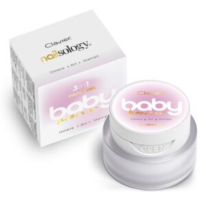 Clavier Nailsology Baby Boomer Ombre żel 3w1 B01 Bloom 3g – zgaszony ciemno-pudrowy róż — zdjęcie 7