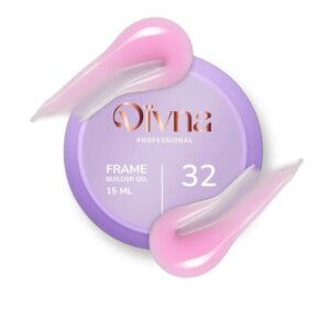 DIVNA Frame Builder Gel 32 – różowy żel budujący samopoziomujący 15 ml