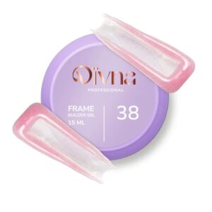 DIVNA Frame Builder Gel 38 – różowy żel budujący samopoziomujący 15 ml