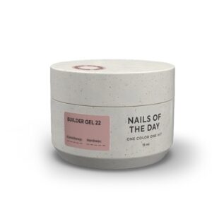NAILSOFTHEDAY Builder gel 22 – żel budujący o głębokim brązowym odcieniu, 15 ml