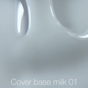 NAILSOFTHEDAY Cover Base NEW Milk 01 – półprzezroczysta chłodno-mleczna baza hybrydowa, 30 ml — zdjęcie 1