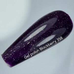 NAILSOFTHEDAY Blackberry Gel Polish – fioletowy lakier hybrydowy z odblaskową drobinką, 10 ml — zdjęcie 1