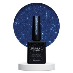 NAILSOFTHEDAY Blue Lagoon Gel Polish – niebieski lakier hybrydowy z odblaskową drobinką, 10 ml