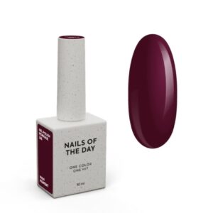 NAILSOFTHEDAY Monique – bordowy lakier hybrydowy z drobinką 10 ml