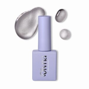 DIVNA Silk Cat Eye 01 – srebrny lakier hybrydowy z efektem kociego oka 9 ml