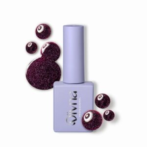 DIVNA The Venus 04 – fioletowy lakier hybrydowy odblaskowy z drobinkami 7 ml