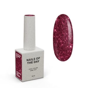 NAILSOFTHEDAY Red Mary Gel Polish – czerwony lakier z odblaskiem 10 ml