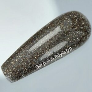 NAILSOFTHEDAY Baylis Gel Polish – złoty lakier flash z drobinką 10 ml — zdjęcie 2