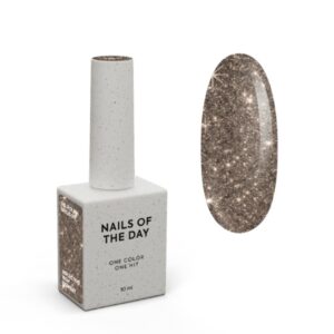 NAILSOFTHEDAY Baylis Gel Polish – złoty lakier flash z drobinką 10 ml