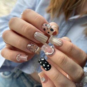 NAILSOFTHEDAY Korean Cat Eye 04 – beżowy lakier kocie oko 10 ml — zdjęcie 2