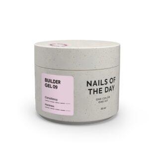 NAILSOFTHEDAY Builder Gel 09 – mleczno-różowy żel budujący 30 ml