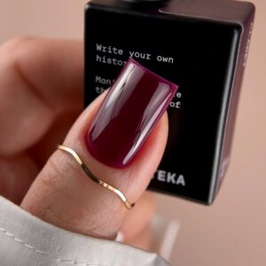 BIBLIOTEKA Gel Polish Claret 22 – winny lakier hybrydowy, 10 ml — zdjęcie 2
