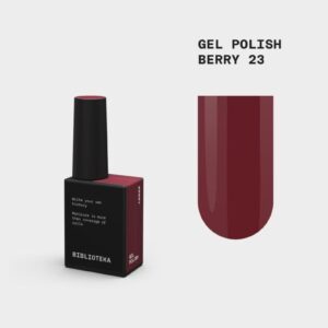 BIBLIOTEKA Gel Polish Berry 23 – jagodowy lakier hybrydowy, 10 ml