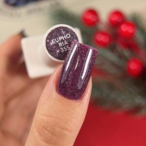NAILSOFTHEDAY Euphoria – śliwkowo-fioletowy lakier hybrydowy flash 10 ml — zdjęcie 1