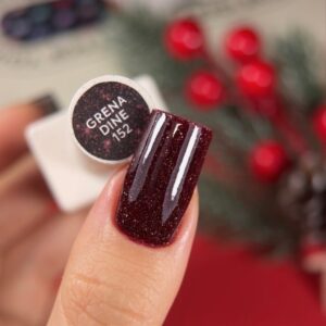 NAILSOFTHEDAY Grenadine – bordowy lakier hybrydowy flash 10 ml — zdjęcie 1